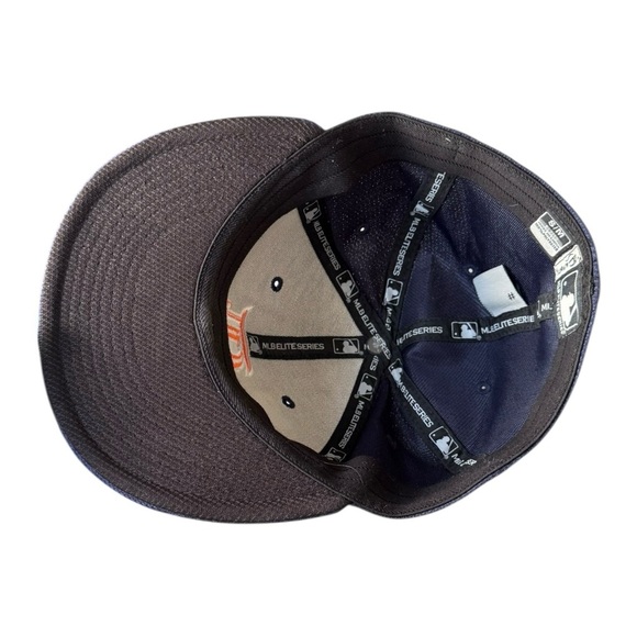 Cincinnati Red Stockings MLB Blue and Orange Logo Baseball Cap Hat Size S / M - Picture 7 of 9